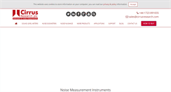 Desktop Screenshot of cirrusresearch.co.uk