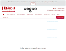 Tablet Screenshot of cirrusresearch.co.uk