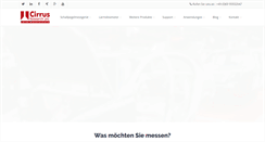 Desktop Screenshot of cirrusresearch.de
