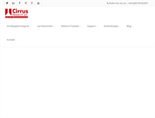 Tablet Screenshot of cirrusresearch.de